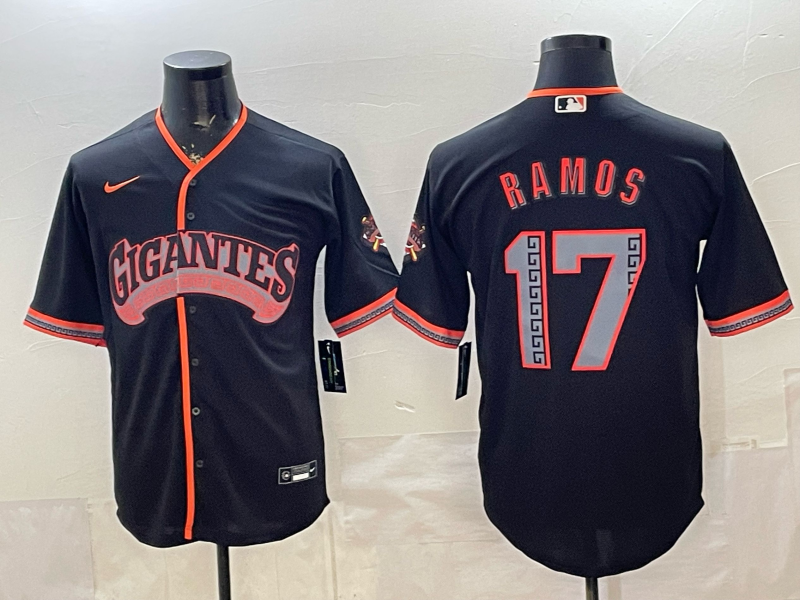 2026 Men Nike San Francisco Giants #17 Ramos black Game MLB Jersey 06240025